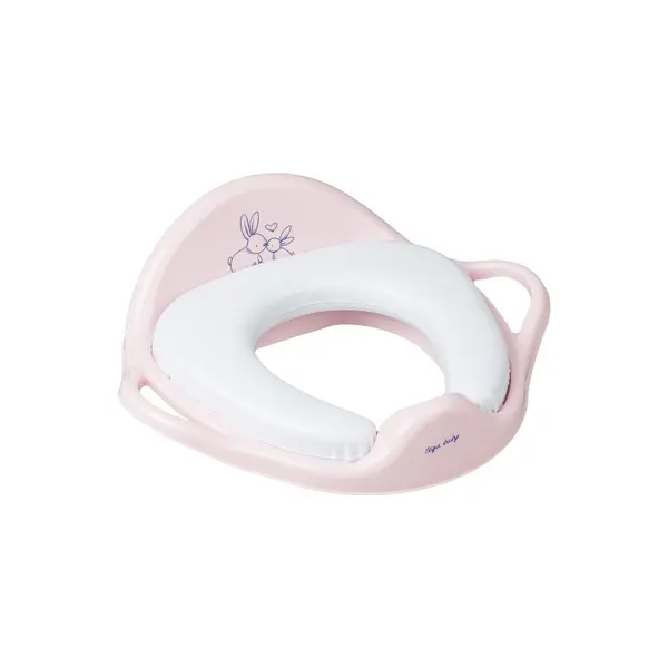 Reductor pentru toaleta moale Little Bunny roz