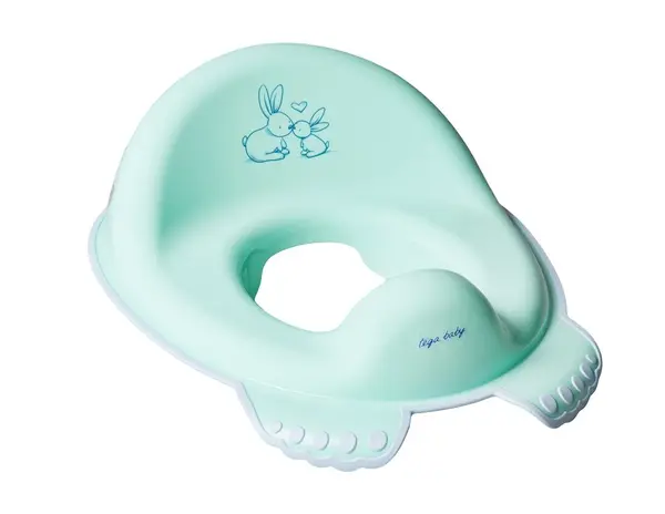 Reductor toaleta anti-derapant Little Bunnies verde