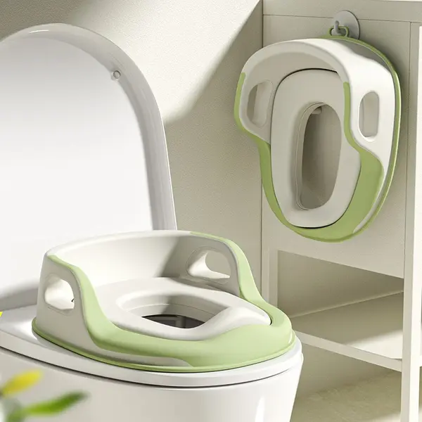 Reductor toaleta Bebe Royal Soft Verde anti-alunecare, reglabil