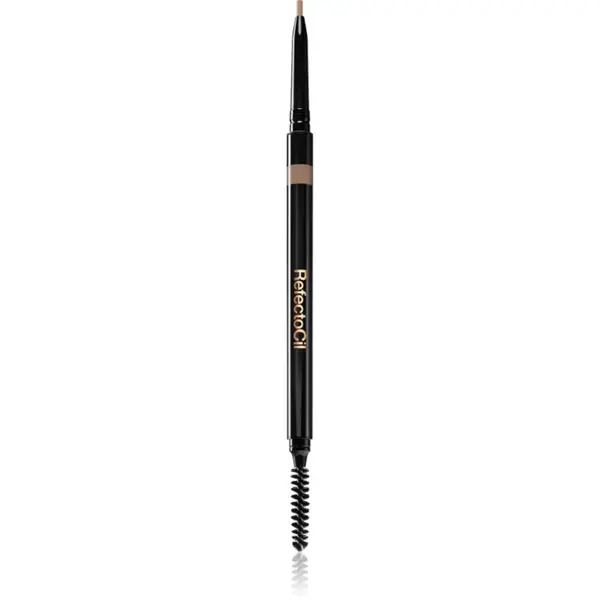 RefectoCil Brow creion pentru sprâncene rezistent la apă cu pensula culoare 02 Medium Brown 1 buc