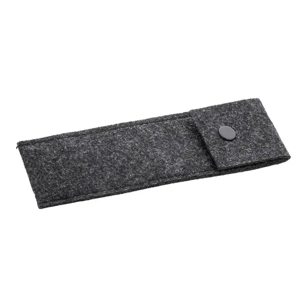 Refelt Pen Husă pixuri, RPET - gri închis