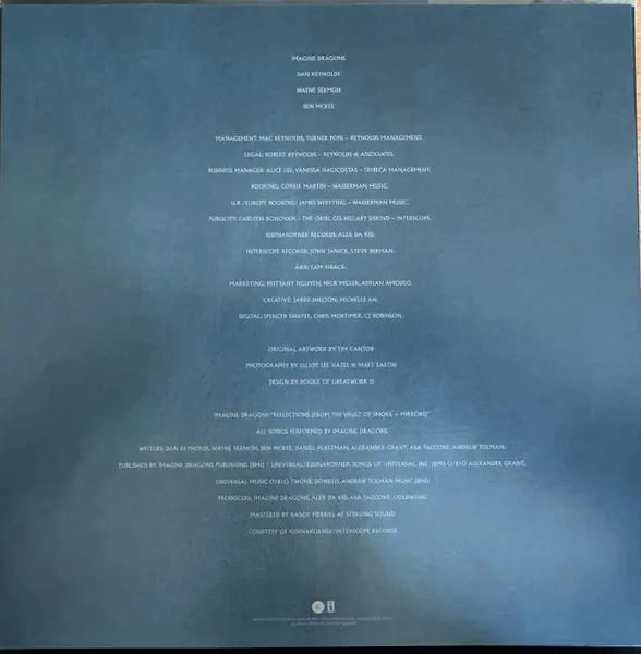 Reflections - Ocean Blue Marbled Vinyl | Imagine Dragons