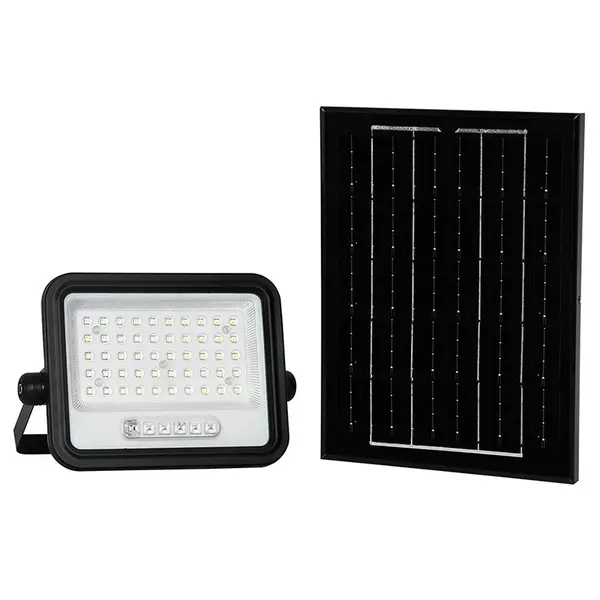 Reflector cu incarcare solara 100w 1200lm 7in1 - negru, SKU-24083