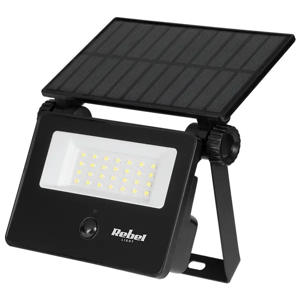 Reflector cu panou solar, 6W, 800LM, 6500K, IP54, Rebel