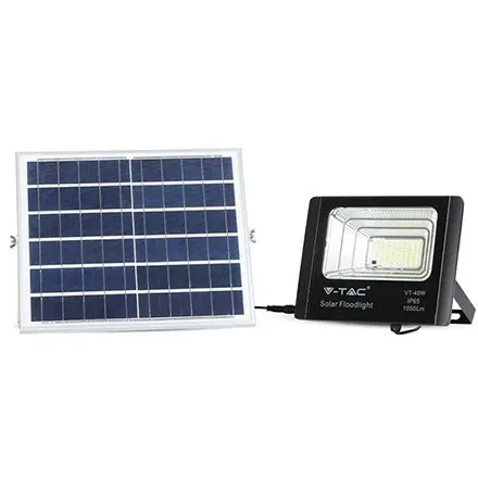 Reflector LED 16W 6000K cu incarcare solara V-TAC SKU-94008
