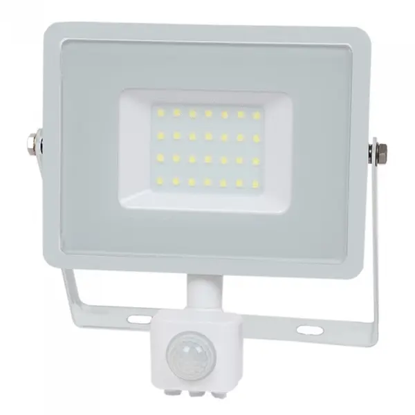Reflector LED SMD 30W 6400K cu senzor de mișcare, IP65, alb SKU-459
