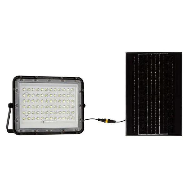 Reflector solar 15W, 1200 lm, 6400K, IP65, negru