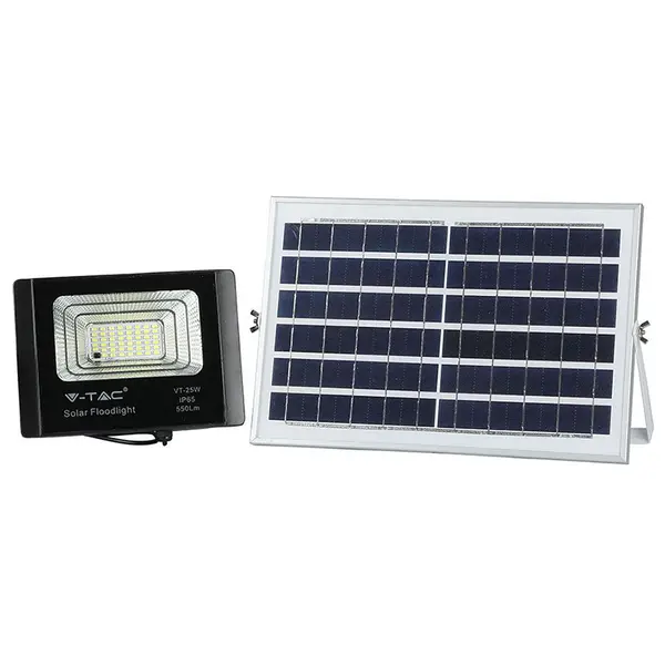 Reflector V-TAC, led 12w 6000k cu incarcare solara, SKU-94006