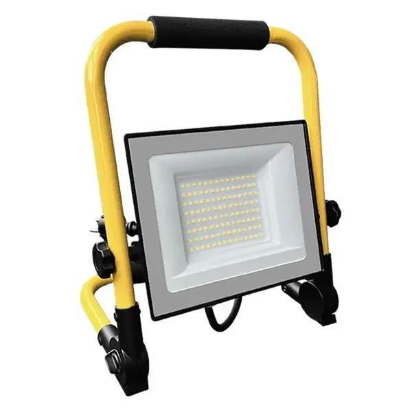 Reflector V-TAC, led 50W 4000K cablu 3m + stand cip cree - negru/galben, SKU-242186