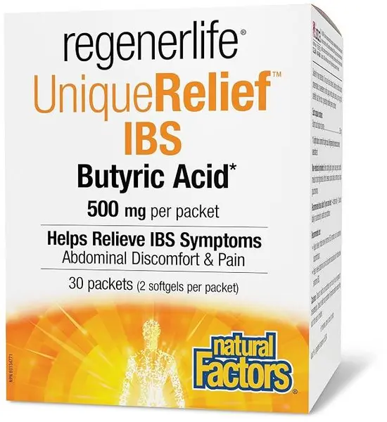 Regenerlife UniqueRelief IBS, 30 plicuri x 2 capsule, Natural Factors
