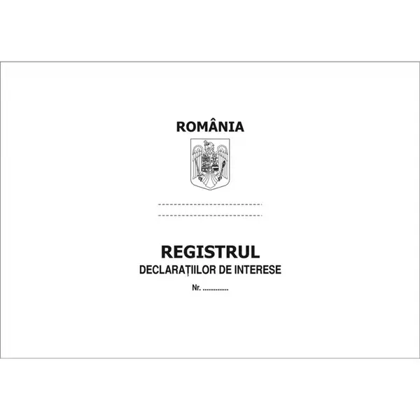 Registru declaratii interese, coperta imitatie piele Registru declaratii interese, coperta imitatie piele