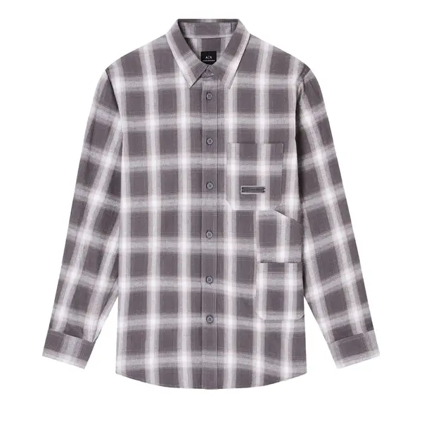 Regular fit check pattern shirt M