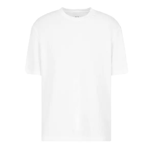 Regular fit cotton t-shirt with tone on tone allover logo white Xxl