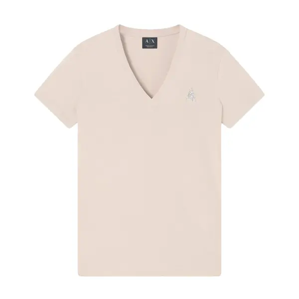 Regular fit t-shirt in cotton jersey beige L