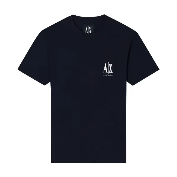Regular fit t-shirt in cotton jersey navy M
