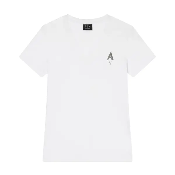 Regular fit t-shirt in cotton jersey white L