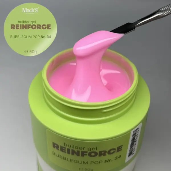 Reinforce Builder Gel Bubblegum Pop 34/50g Macks - REBGBP-50