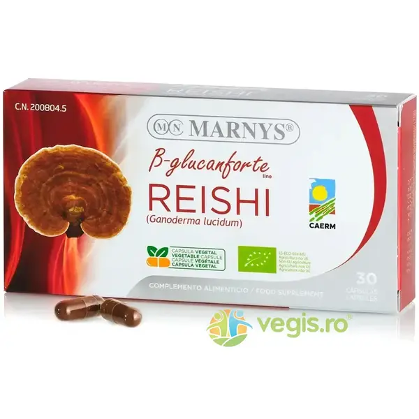 Reishi (Ganoderma Lucidum) - Imunitate, Sistem Cardiovascular, Sistem Nervos 30cps vegetale