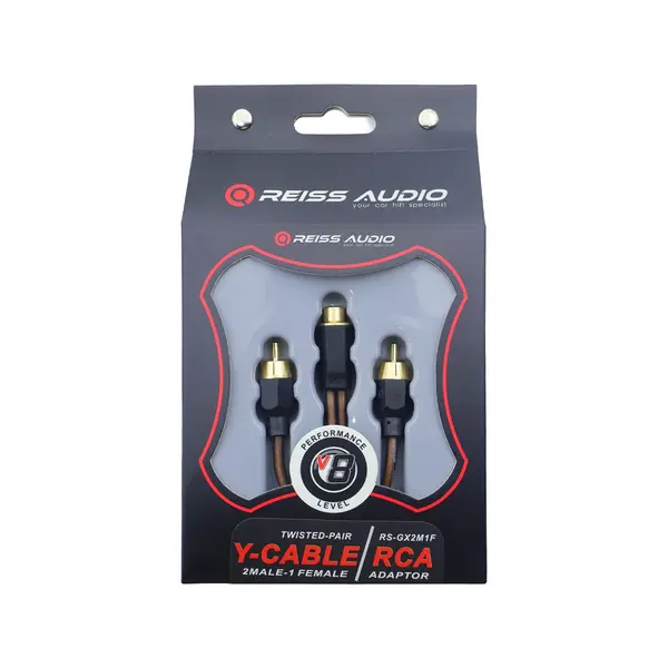 Reiss Audio RS-GX2M1F - Adaptor RCA Y Premium 2 Tata 1 Mama