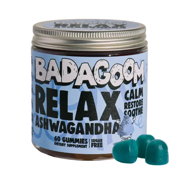 Relax Ashwagandha, 60 drajeuri gumate, Badagoom