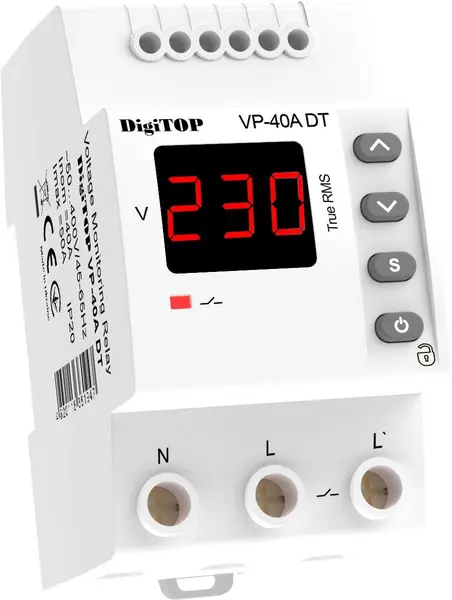 Releu de protectie tensiune monofazat, DigiTOP VP-40A DT