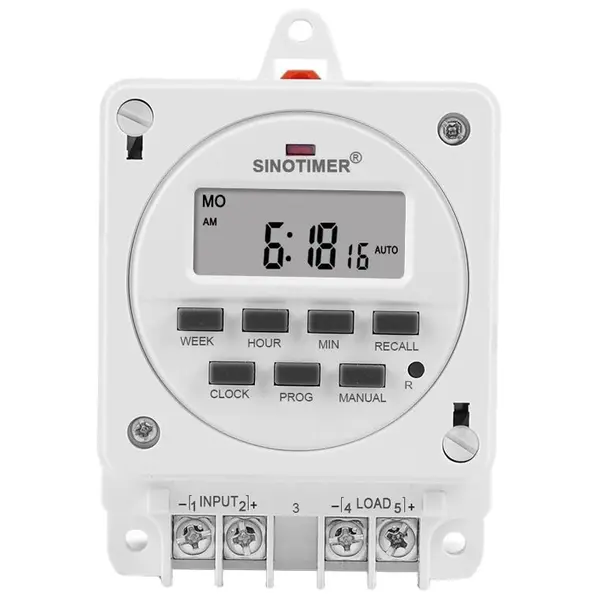Releu digital cu temporizator, Sinotimer, temporizator, intrerupator, programabila, 230V, 16A, 3600W, TM618E-2