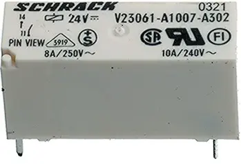 Releu: electromagnetic SPST-NO Ubobină:24VDC 8A/240VAC 8A V23061A1007A302