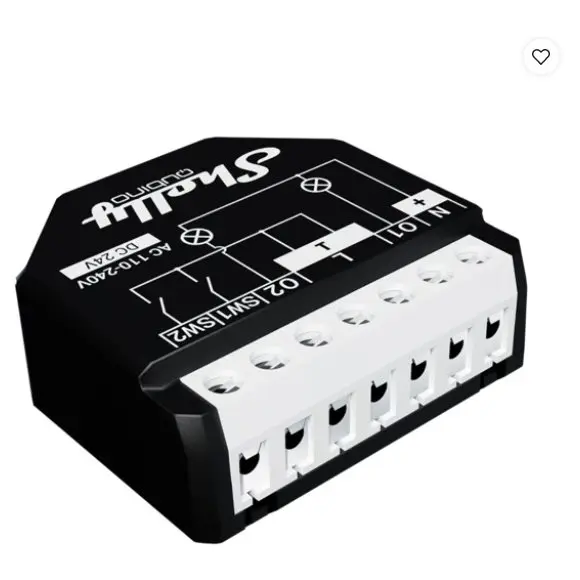 Releu inteligent Shelly Qubino Wave 2PM cu contor de putere, protocol Z-Wave 3800235269015