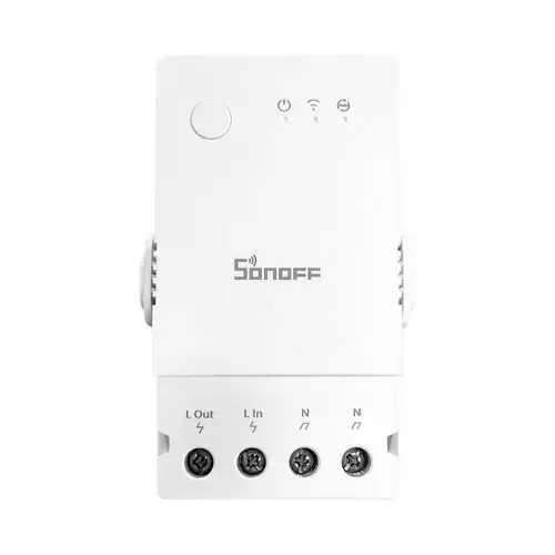 Releu Inteligent Wi-Fi Sonoff THR316, Temperatura & Umiditate, Control aplicatie (Alb)