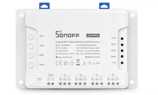 releu smart wireless sonoff 4chpror3, 4 canale, alexa google home