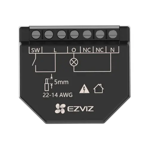 Releu Wi-Fi inteligent 1 canal 16A, monitorizare consum, EZVIZ CS-T35-R100-WM