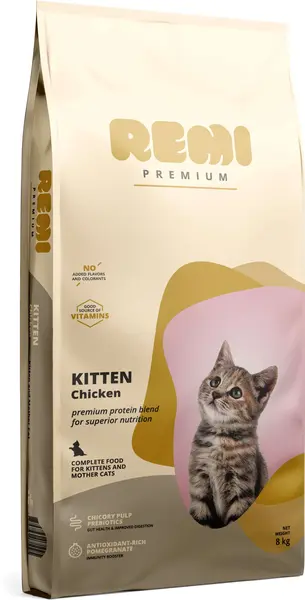 REMI Premium Hrană uscată pentru KITTEN, cu Pui