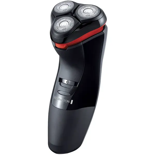 REMINGTON Aparat de ras Remington Power Series PR1330, 3 capete anti-microbiene, Cap Comfort Pivot, Tehnologie Active Contour, Set lame dublu, Negru/Rosu
