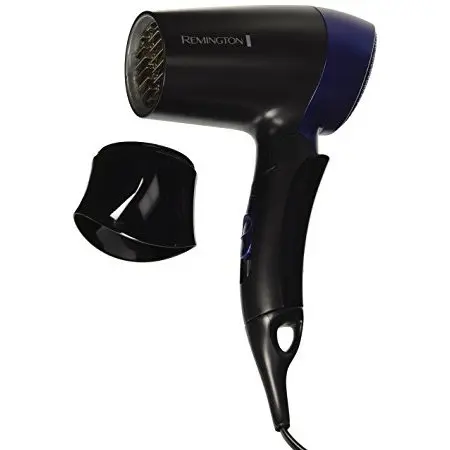 REMINGTON Uscator de par pentru voiaj Remington D2400, 1400 W, Negru/Argintiu