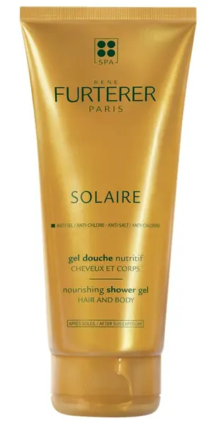 René Furterer Solaire Gel de duș hrănitor pentru par și corp după soare, 200 ml