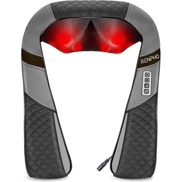 Renpho Aparat de masaj umeri, Renpho SNM061, pentru spate, umeri, gat, picioare, masaj Shiatsu 3D pentru tesuturi adanci