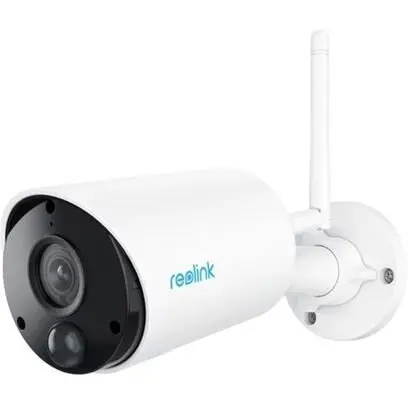 Reolink Camera de supraveghere exterior wireless WiFi Reolink Argus B320, 3 MP, PIR, IR 10 m, 2.4 GHz, 5200 mAh, microfon si difuzor, sirena, slot card