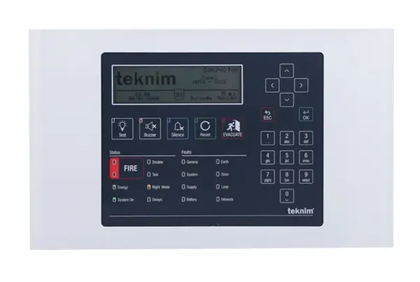 Repetor centrale adresabile, ecran LCD, Teknim TFP-1240