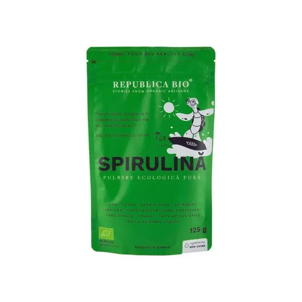 Republica BIO Spirulina, pulbere ecologica pura, 125g
