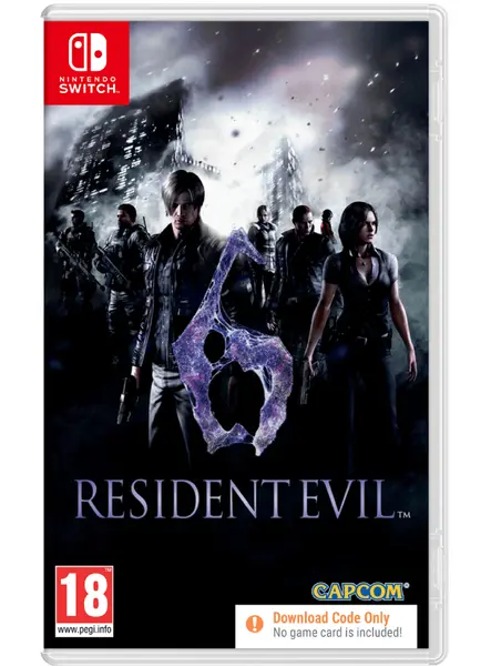 Resident Evil 6 (code In A Box) Web|Nintendo Switch|PC|Xbox One|PlayStation 4|Xbox 360|PlayStation 3
