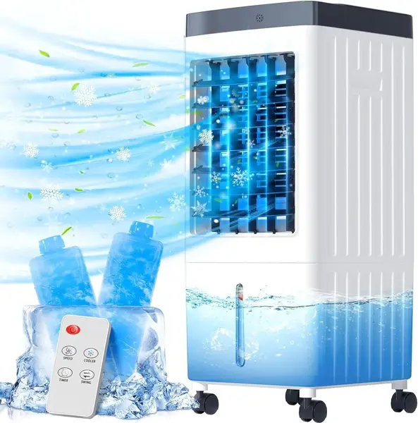 RESIGILAT - Aer conditionat portabil JT-909, 65W, 6L, cu telecomanda si functie de oscilare