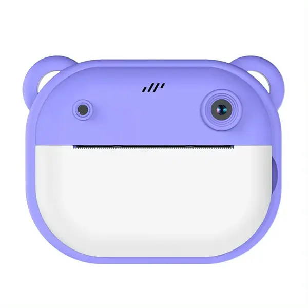 RESIGILAT - Aparat foto digital cu imprimare termica pentru copii, focalizare automata, display color de 2,4 inch 1080P Full HD