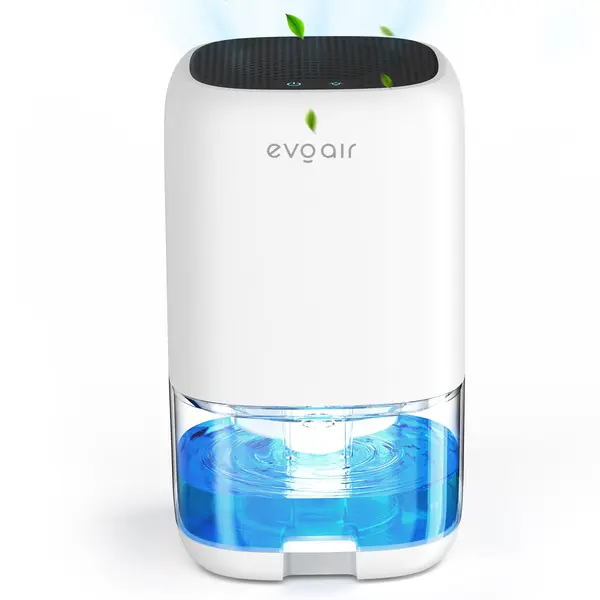 resigilat! dezumidificator aer evoair humix300, 300ml/24h, silentios, lumina ambientala in 7 culori, rezervor 1l, alb