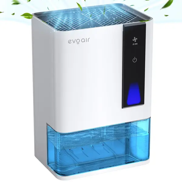 resigilat! dezumidificator evoair hidry plus, 900ml/24h, lumina ambientala in 7 culori, rezervor 1.9l, 3 viteze, functie auto de