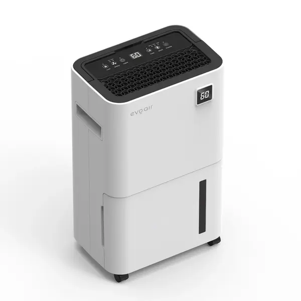- Resigilat! Dezumidificator Evoair, OptiDry 16, 16l/24h, Senzor de Umiditate, Functie Memorie, Uscare Rufe, Rezervor 2l, Display digital, Alb