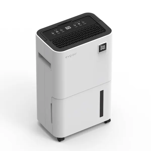 resigilat! dezumidificator evoair, optidry 16, 16l/24h, senzor de umiditate, functie memorie, uscare rufe, rezervor 2l, display
