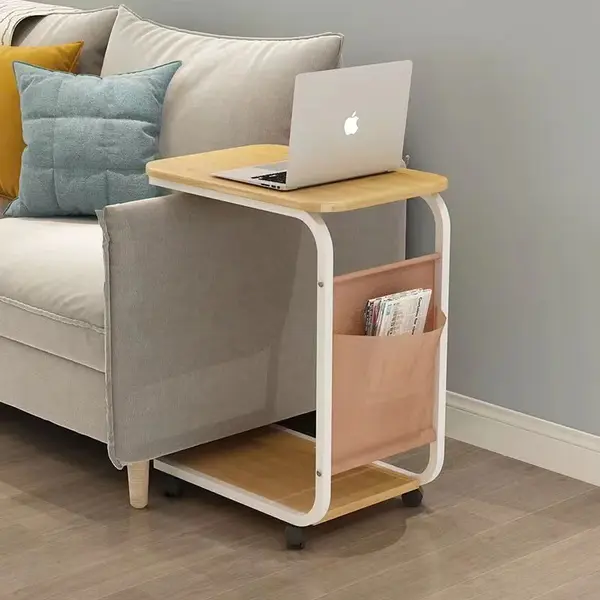 RESIGILAT - Masa de colt multifunctionala cu raft pentru carti, design modern si practic