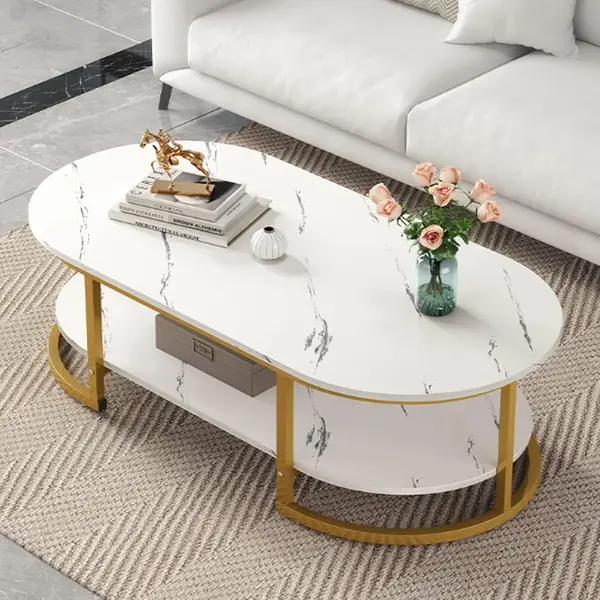RESIGILAT - Masuta Ovala Dining Lemn Masiv Design Modern Eleganta 120 * 60 * 45cm