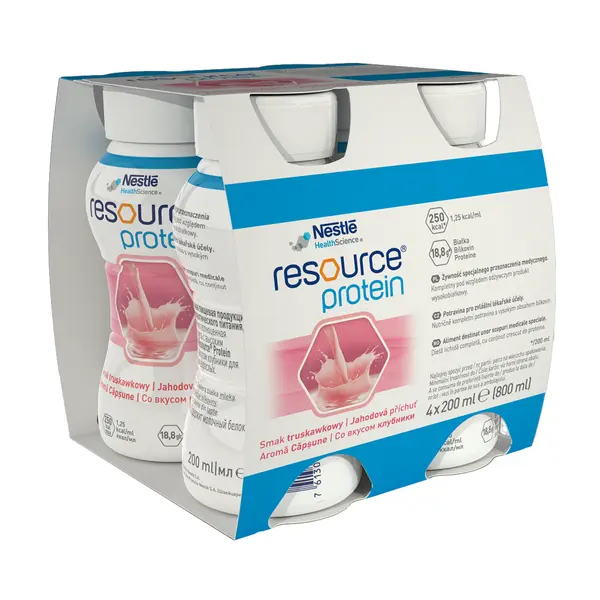 Resource protein cu aroma de capsuni, Nestle | 4x200ml