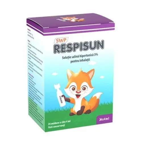 Respisun solutie salina hipertonica 3%, 4ml x 24 unidoze Zephyr Labs